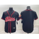 Men's San Francisco 49ers Blank Black Stitched MLB Cool Base Nike Baseball Jersey