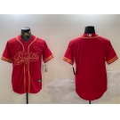 Men's San Francisco 49ers Blank Red Cool Base Stitched Baseball Jersey