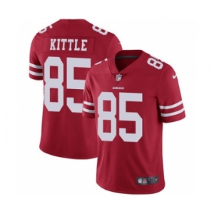 Nike 49ers #85 George Kittle Red Team Color Men's Stitched NFL Vapor Untouchable Limited Jersey
