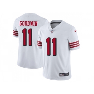 Nike San Francisco 49ers #11 Marquise Goodwin White Rush Men Stitched NFL Vapor Untouchable Limited Jersey