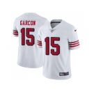 Nike San Francisco 49ers #15 Pierre Garcon White Rush Men Stitched NFL Vapor Untouchable Limited Jersey