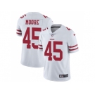 Nike San Francisco 49ers #45 Tarvarius Moore White Men Stitched NFL Vapor Untouchable Limited Jersey