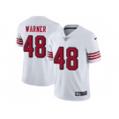 Nike San Francisco 49ers #48 Fred Warner White Rush Men Stitched NFL Vapor Untouchable Limited Jersey