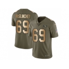 Nike San Francisco 49ers #69 Mike McGlinchey Olive Gold Men Stitched NFL Limited 2017 Salute To Service Jersey