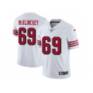 Nike San Francisco 49ers #69 Mike McGlinchey White Rush Men Stitched NFL Vapor Untouchable Limited Jersey