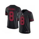 Nike San Francisco 49ers #8 Steve Young Black Men's Stitched NFL Limited Rush Jersey