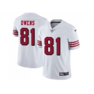 Nike San Francisco 49ers #81 Terrell Owens White Rush Men Stitched NFL Vapor Untouchable Limited Jersey