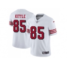 Nike San Francisco 49ers #85 George Kittle White Rush Men Stitched NFL Vapor Untouchable Limited Jersey