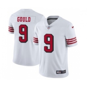 Nike San Francisco 49ers #9 Robbie Gould White Color Rush Vapor Limited Jersey