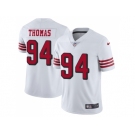 Nike San Francisco 49ers #94 Solomon Thomas White Rush Men Stitched NFL Vapor Untouchable Limited Jersey