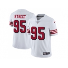 Nike San Francisco 49ers #95 Kentavius Street White Rush Men Stitched NFL Vapor Untouchable Limited Jersey