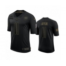 San Francisco 49ers #11 Brandon Aiyuk Black 2020 Salute To Service Limited Jersey