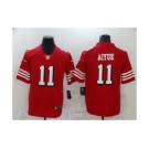 San Francisco 49ers #11 Brandon Aiyuk Limited Red Rush Vapor Untouchable Football Jerseys