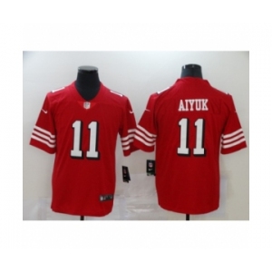 San Francisco 49ers #11 Brandon Aiyuk Limited Red Rush Vapor Untouchable Football Jerseys