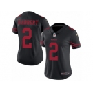 Women's Nike San Francisco 49ers #2 Blaine Gabbert Limited Black Rush NFL Jersey