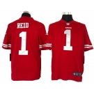 nike nfl jerseys san francisco 49ers #1 reid red[nike limited]