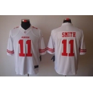 nike nfl jerseys san francisco 49ers #11 smith white[nike limited]