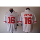 nike nfl jerseys san francisco 49ers #16 montana white[nike limited]