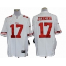 nike nfl jerseys san francisco 49ers #17 jenkins white[nike limited]