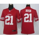 nike nfl jerseys san francisco 49ers #21 bush red[nike Limited][bush]