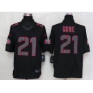 nike nfl jerseys san francisco 49ers #21 gore black[nike limited]
