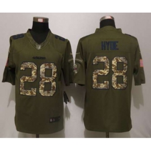 nike nfl jerseys san francisco 49ers #28 hyde army green[nike Limited Salute To Service]