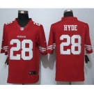 nike nfl jerseys san francisco 49ers #28 hyde red[nike Limited]