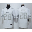 nike nfl jerseys san francisco 49ers #28 hyde white platinum[nike Limited]