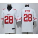 nike nfl jerseys san francisco 49ers #28 hyde white[nike Limited]