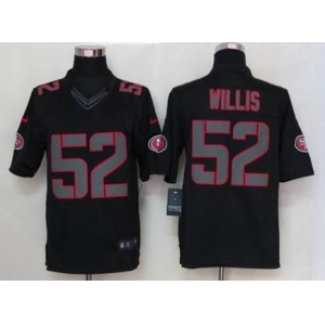 nike nfl jerseys san francisco 49ers #52 willis black[nike limited]