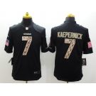 nike nfl jerseys san francisco 49ers #7 colin kaepernick black[salute to service limited]