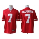 nike nfl jerseys san francisco 49ers #7 kaepernick red[nike limited]