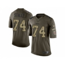 nike nfl jerseys san francisco 49ers #74 staley army green[nike Limited Salute To Service]