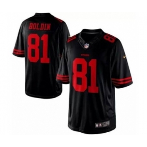 nike nfl jerseys san francisco 49ers #81 boldin black[nike limited]