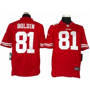 nike nfl jerseys san francisco 49ers #81 boldin red[nike limited]