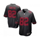 nike nfl jerseys san francisco 49ers #82 smith black[nike limited][smith]