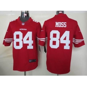 nike nfl jerseys san francisco 49ers #84 moss red[nike limited]