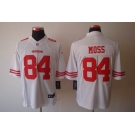 nike nfl jerseys san francisco 49ers #84 moss white[nike limited]