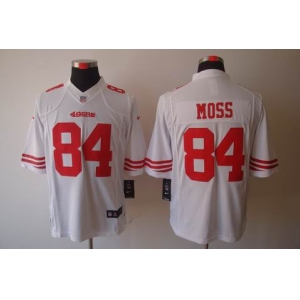 nike nfl jerseys san francisco 49ers #84 moss white[nike limited]