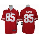 nike nfl jerseys san francisco 49ers #85 davis red[nike limited]