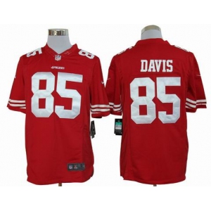 nike nfl jerseys san francisco 49ers #85 davis red[nike limited]