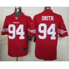 nike nfl jerseys san francisco 49ers #94 smith red[nike limited]