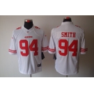 nike nfl jerseys san francisco 49ers #94 smith white[nike limited]