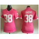 2015 Women Nike San Francisco 49ers #38 Jarryd Hayne Pink jerseys