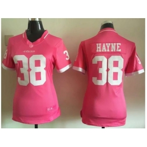 2015 Women Nike San Francisco 49ers #38 Jarryd Hayne Pink jerseys