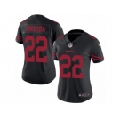 Women Nike San Francisco 49ers #22 Matt Breida Limited Black Rush Vapor Untouchable NFL Jersey