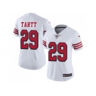 Women Nike San Francisco 49ers #29 Jaquiski Tartt White Rush Stitched NFL Vapor Untouchable Limited Jersey