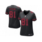 Women Nike San Francisco 49ers #81 Trent Taylor Game Black NFL Jersey