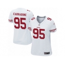 Women Nike San Francisco 49ers #95 Tank Carradine Game White NFL Jersey