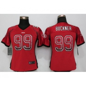 Women Nike San Francisco 49ers #99 Deforest Buckner Drift Fashion Red Jerseys